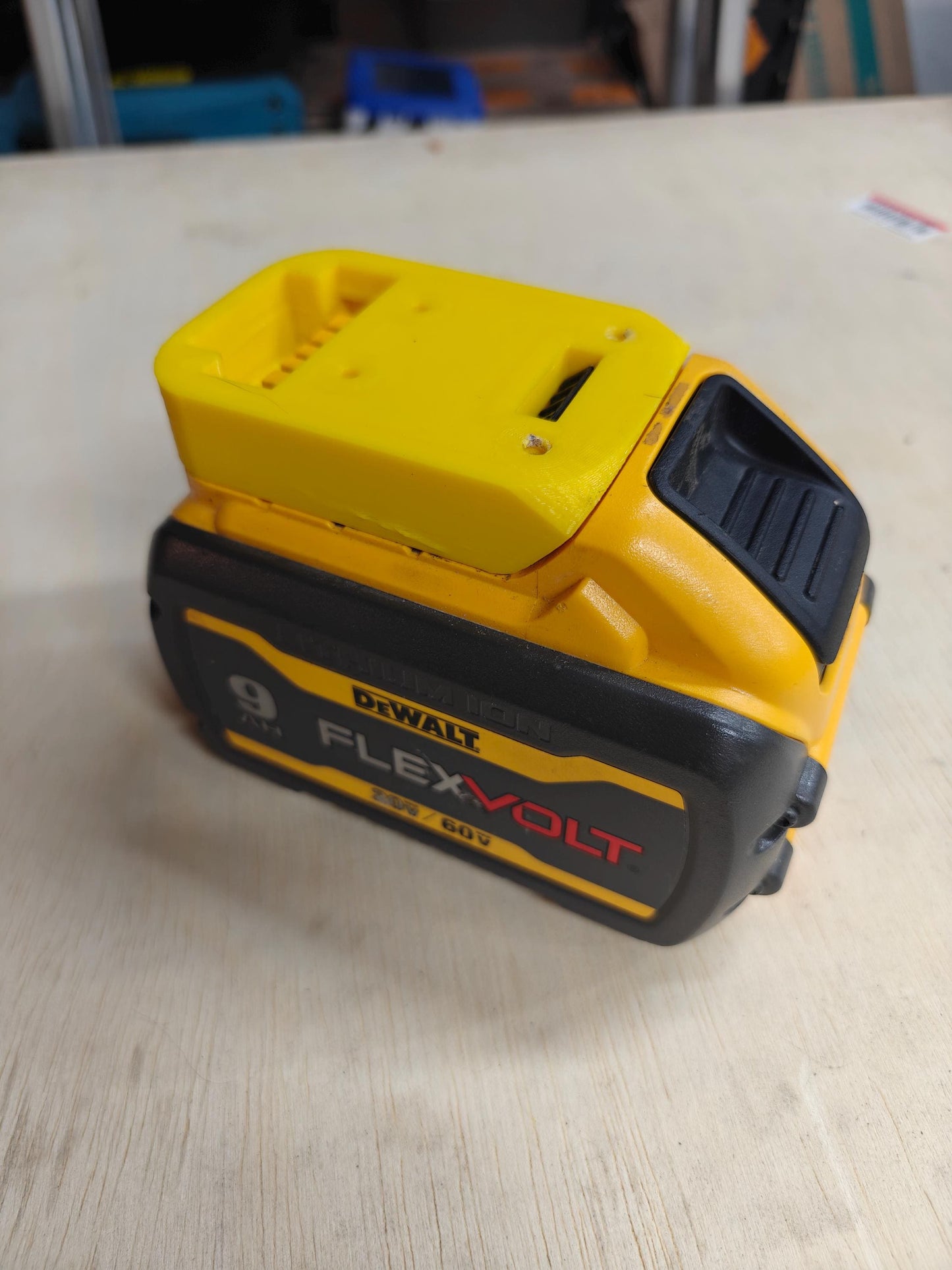 Battery Wall Mount Compatible with DeWalt 20V MAX & 60V FLEXVOLT – Heavy-Duty PETG Holder - product image 8
