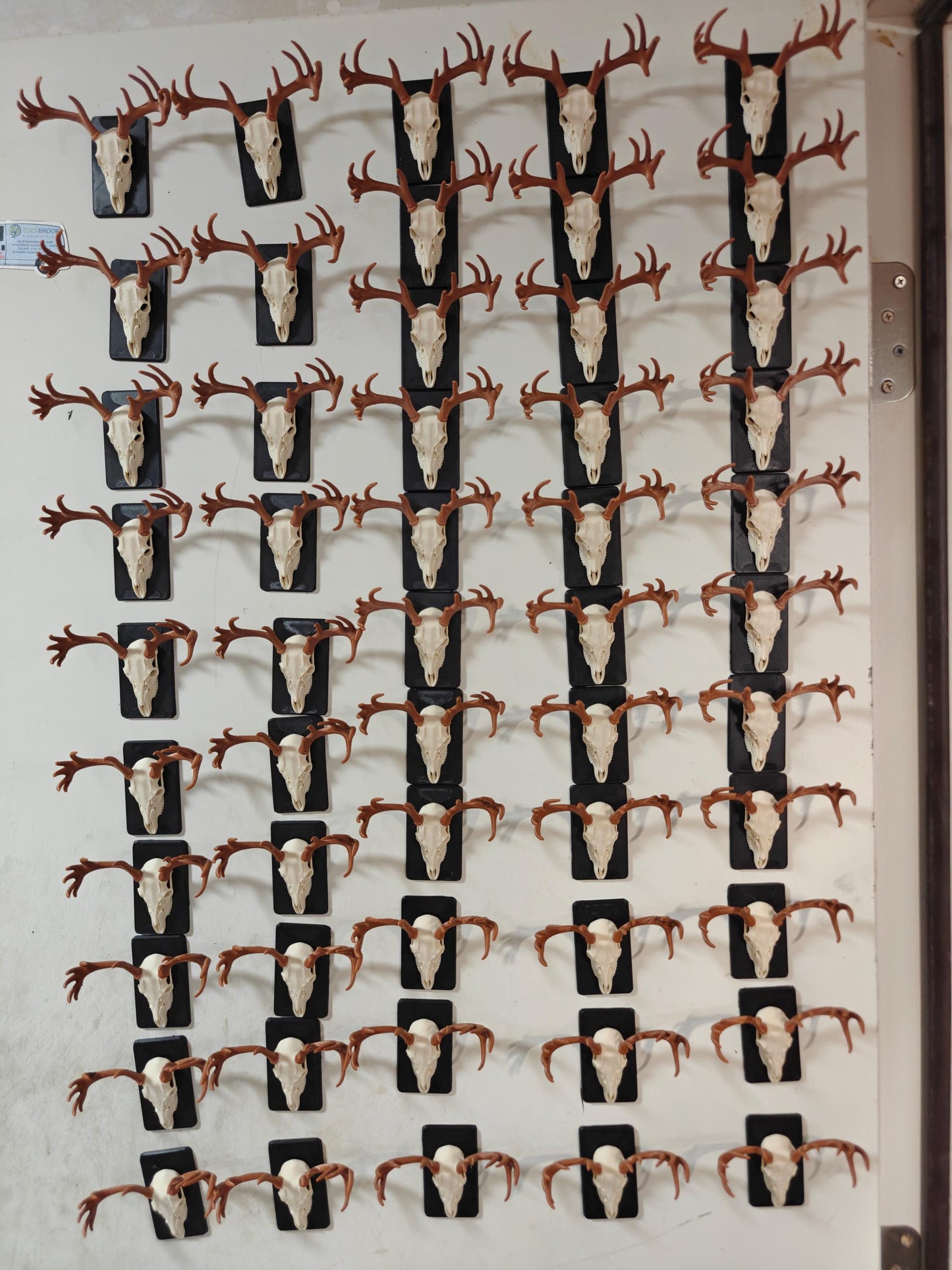 3D Printed Deer Skull Magnet | Rustic Cabin Decor