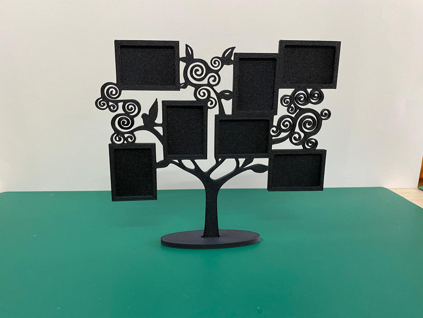 3D Printed Family Photo Tree Display, Tabletop Keepsake Frame - product image 3