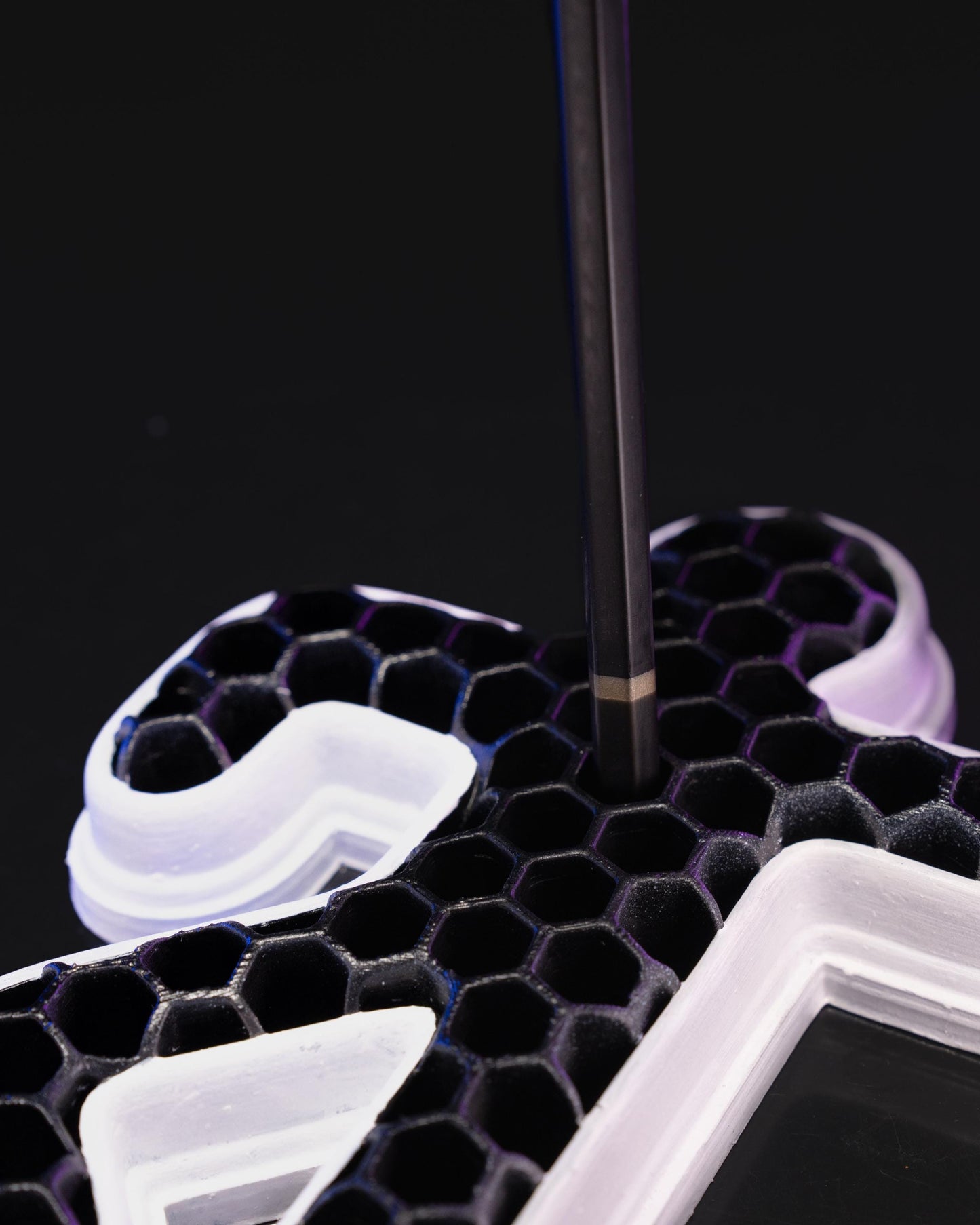 3D Printed Chalk Outline Pencil Holder, Honeycomb Desk Organizer, Office Decor - product image 6