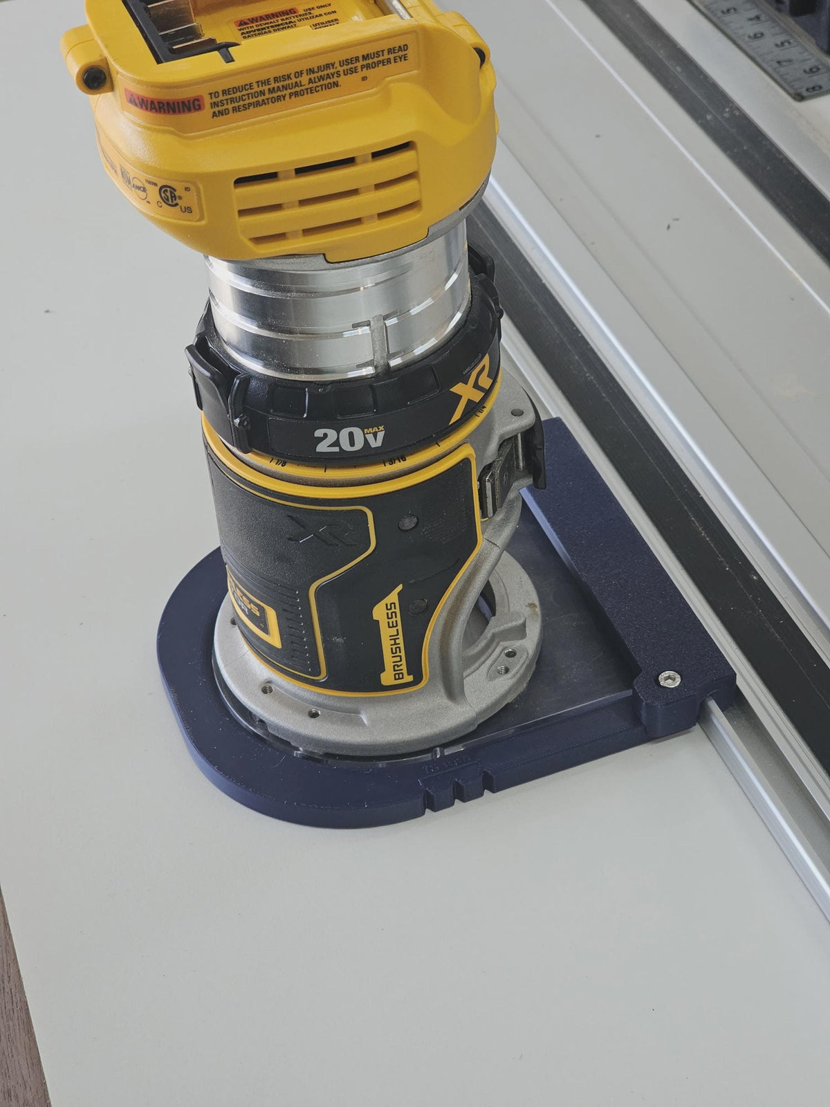 Track Adapter for DeWalt DCW600 Router | Fits Makita and Festool Guide Rails | PETG 3D Printed Router Accessory