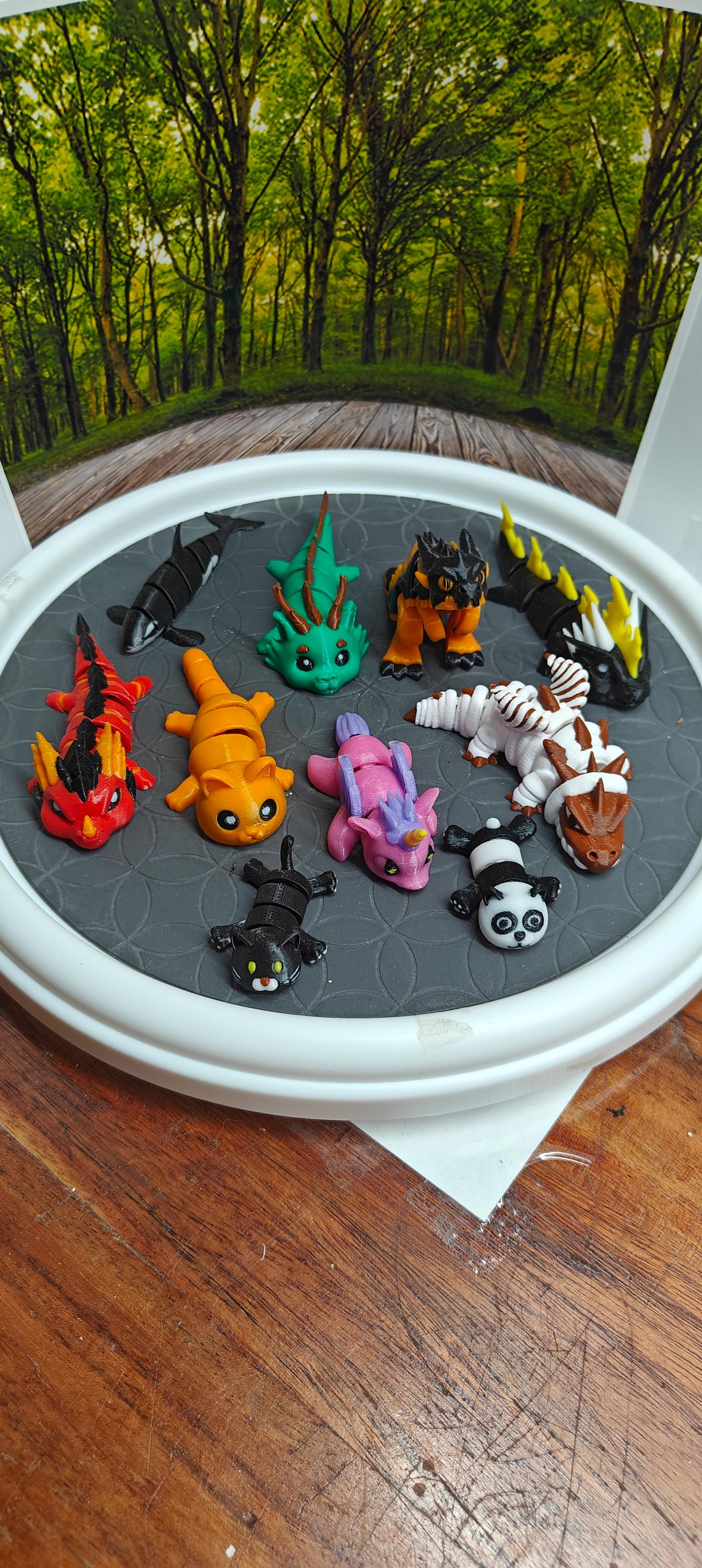 3D Printed Pocket Pet Fidget Toy: Collectible Desk Animal