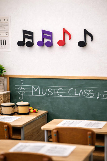 3D Printed Music Note Wall Hook – Modern Decorative Hanger