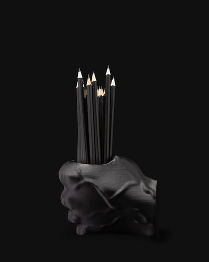 3D Printed Fist Pen Holder | Unique Desk Organizer, Gift