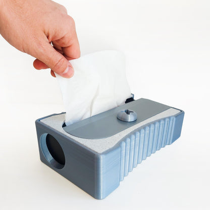 3D Printed Pencil Sharpener Tissue Box Cover – Teacher Desk Decor