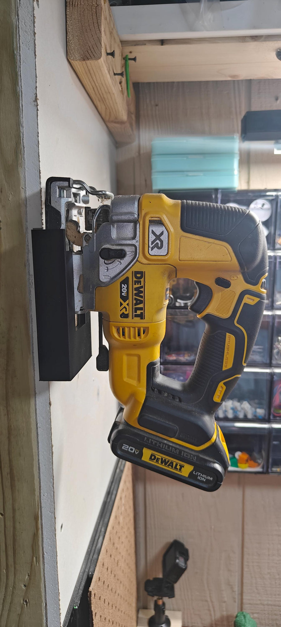 Wall Mount Holder for DeWalt 20V Jigsaw DCS334 Secure Jigsaw Organizer & Storage Solution