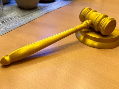 Judge Gavel Prop, With Sound Block, Auction Gavel, Meeting Gavel, Lawyer Gift, Courtroom Decor