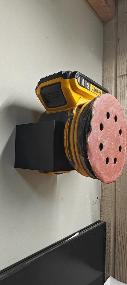 Wall-Mount Holder for Cordless Orbital Sander – Secure Storage for DeWalt 20V/60V Power Tools