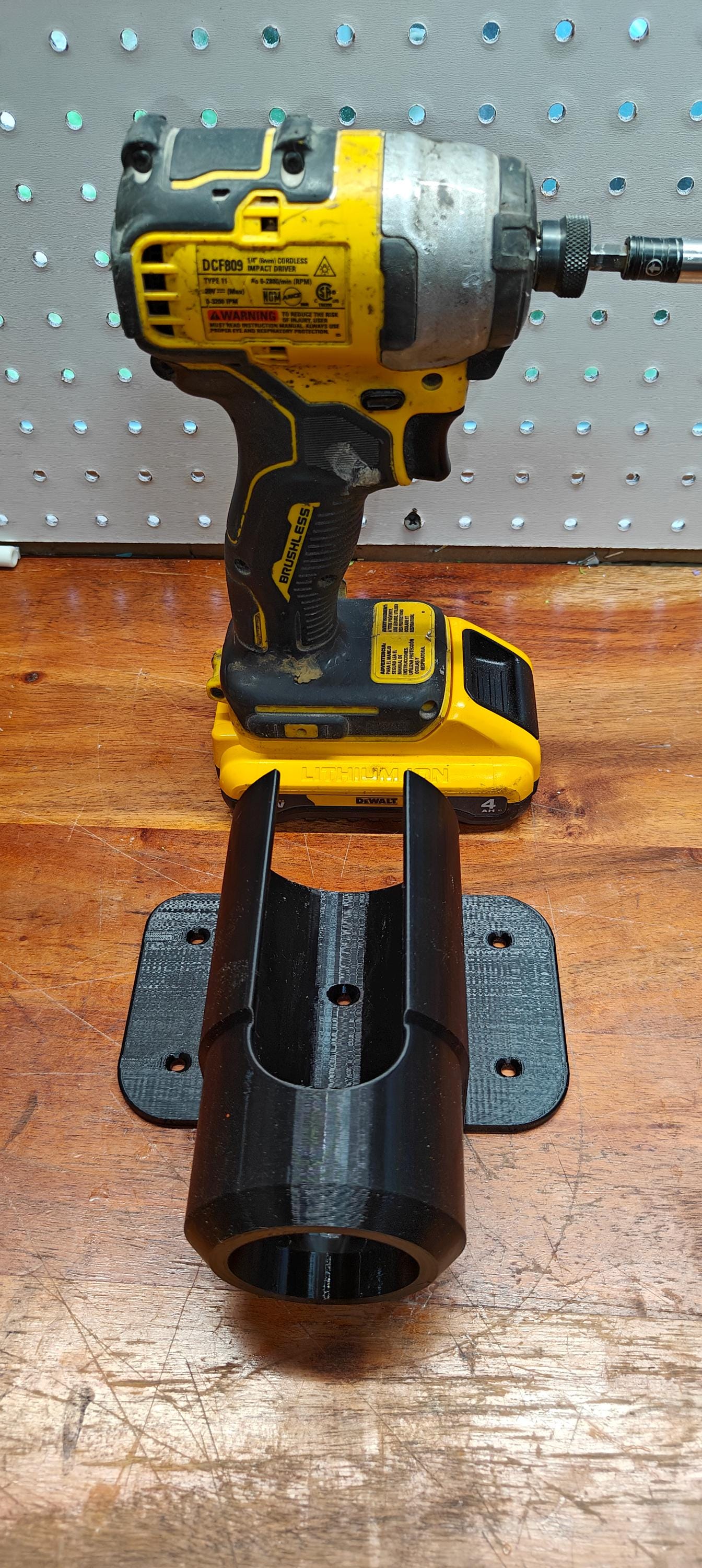 Drill & Impact Driver Wall Mount Compatible with DeWalt DCF809 and DCD791 – 20V Tool Holder - product image 2