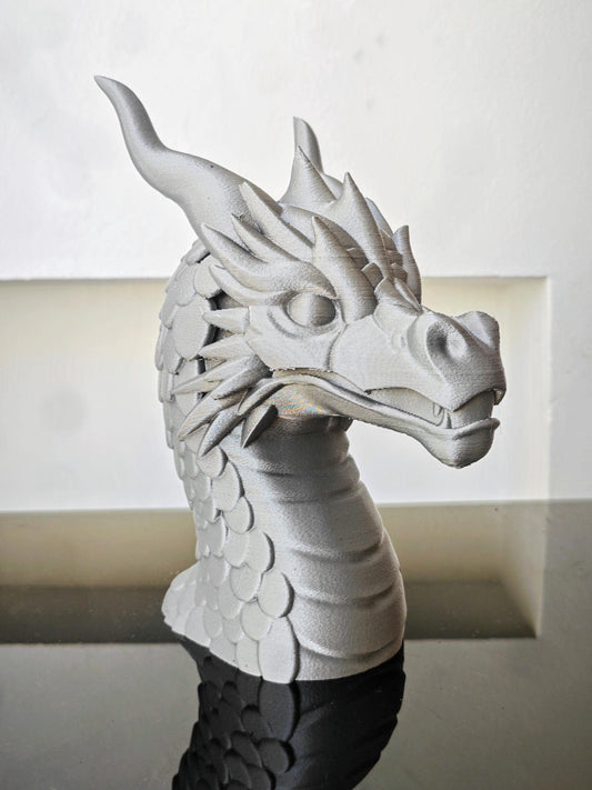 3D Printed Dragon Head Headphone Stand | Gamer Desk Decor - product image 2