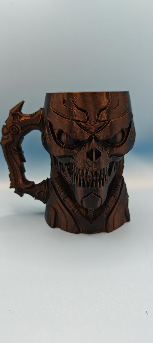 3D Printed Can Holder Mug: Creepy Skulls, Aliens & Horror Designs