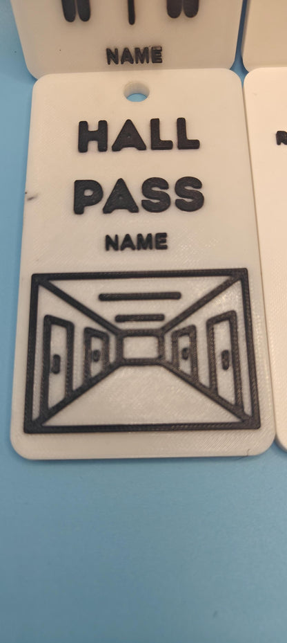 Custom School Staff Passes Lanyard Included - 6-Pack for Classroom Management