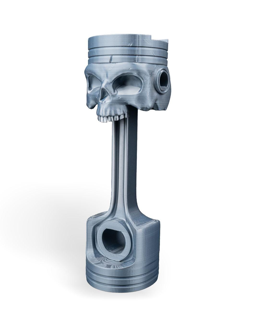 Piston Reaper Skull Headphone Stand: 3D Printed Automotive Decor - product image 6
