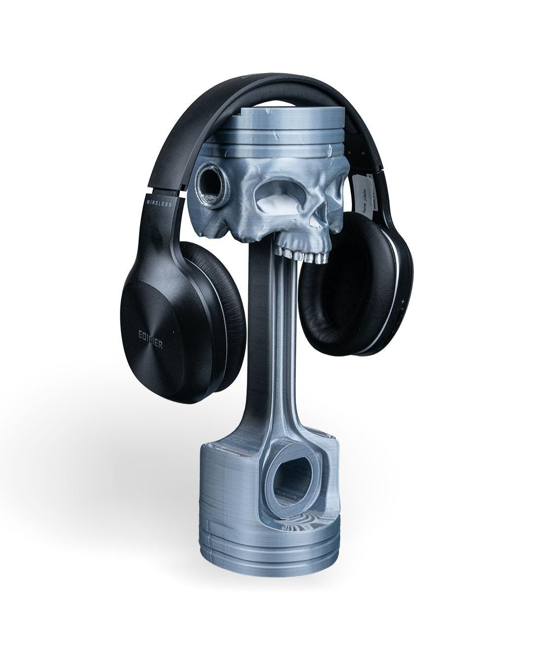 Piston Reaper Skull Headphone Stand: 3D Printed Automotive Decor - product image 8