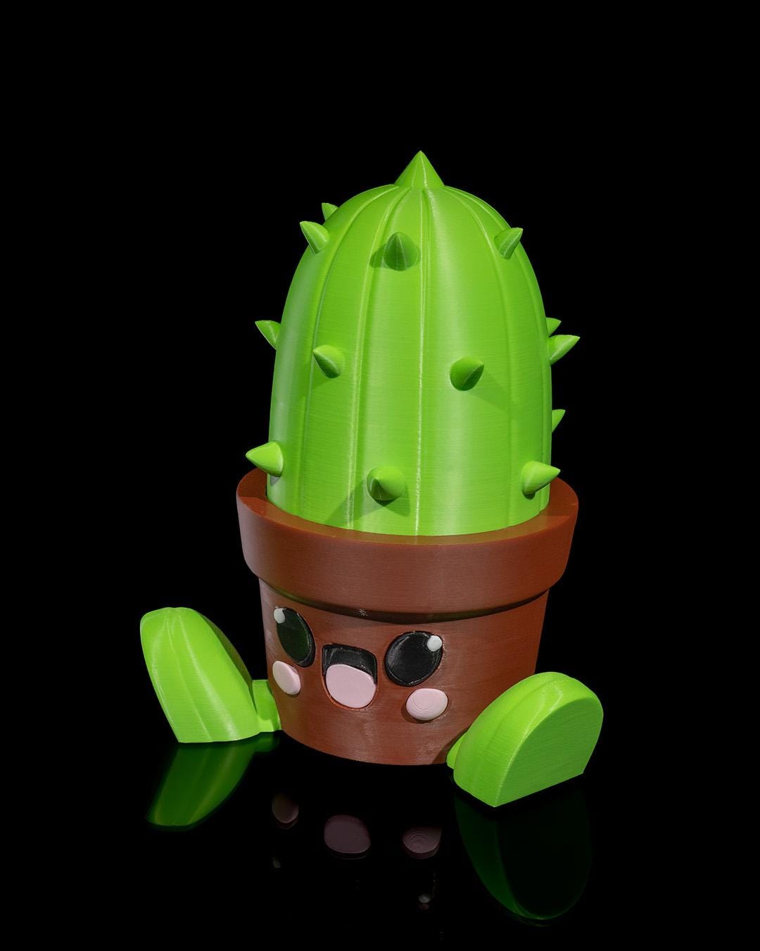 Kawaii Cactus Headphone Stand – 3D Printed Anime Desk Decor - product image 3