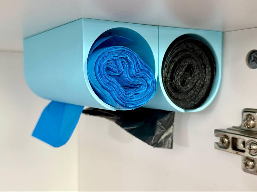 3D Printed Trash Bag Dispenser | Wall & Cabinet Mount Organizer - product image 1