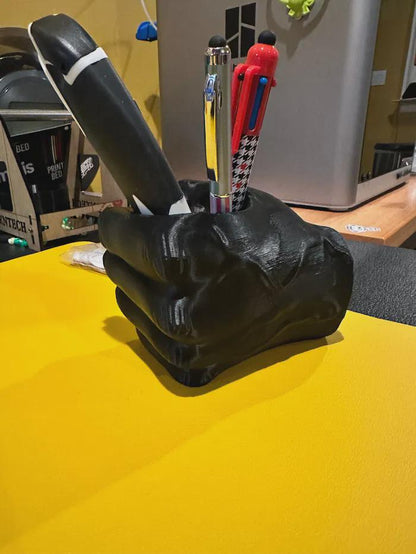 3D Printed Fist Pen Holder | Unique Desk Organizer, Gift