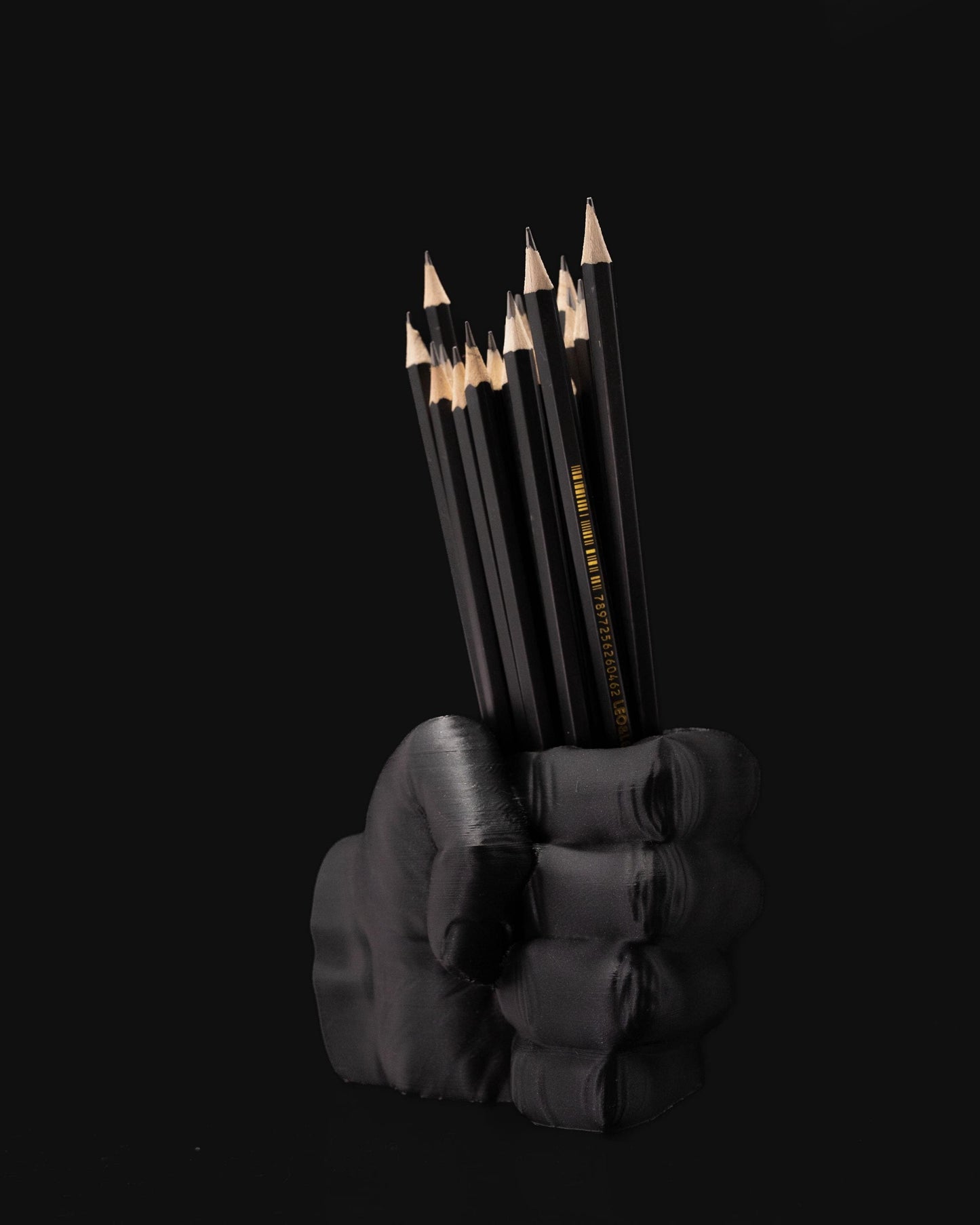 3D Printed Fist Pen Holder | Unique Desk Organizer, Gift