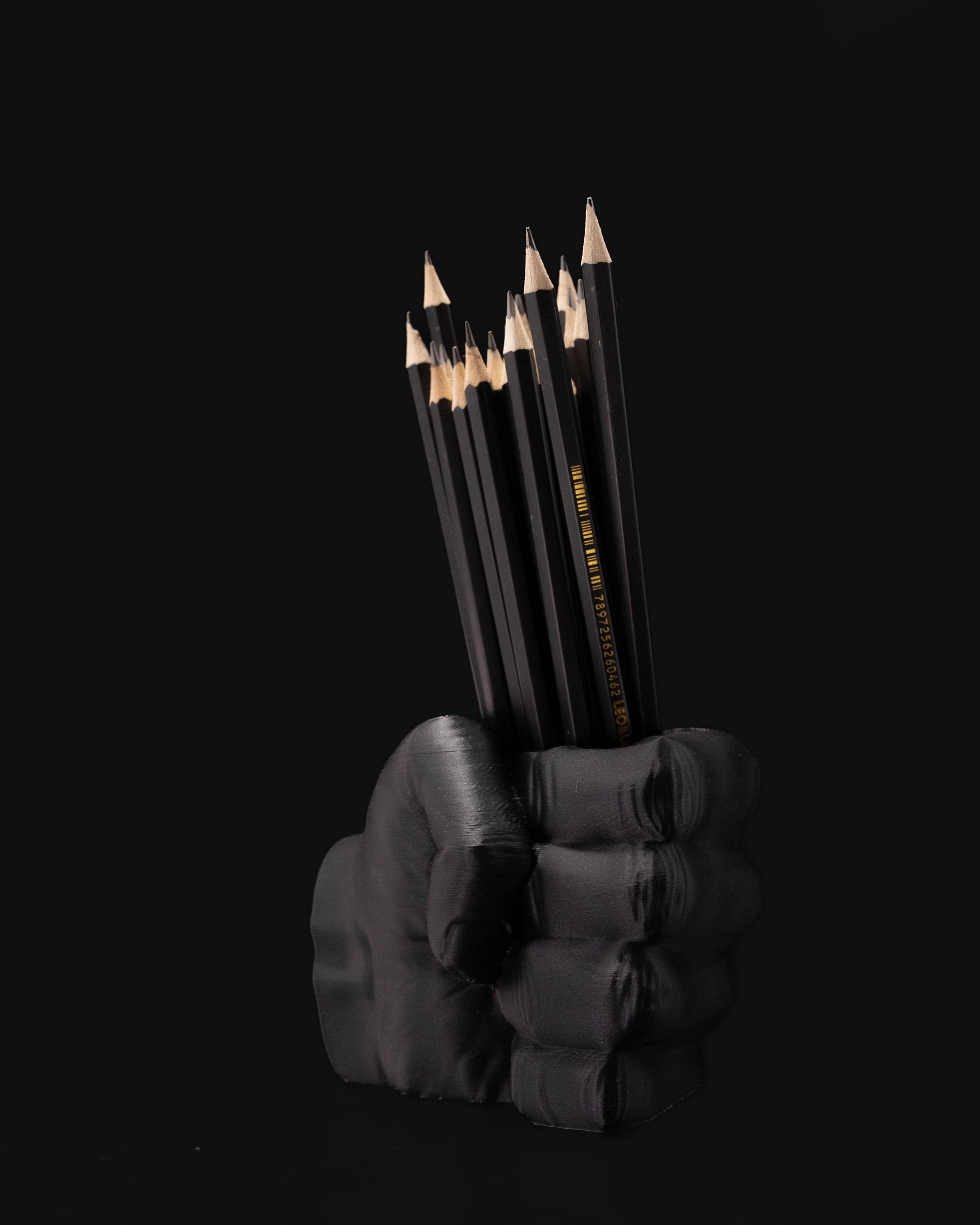 3D Printed Fist Pen Holder | Unique Desk Organizer, Gift