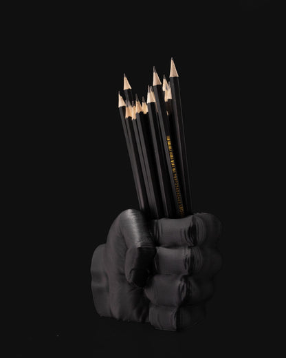 3D Printed Fist Pen Holder | Unique Desk Organizer, Gift