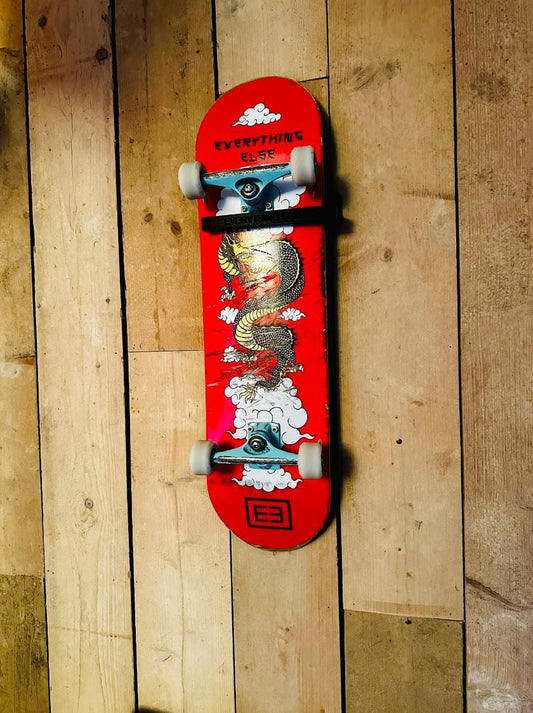 Skateboard Wall Mount Display Rack | 3D Printed Vertical Board Hanger | Secure Strap Deck Holder & Storage Hanger - product