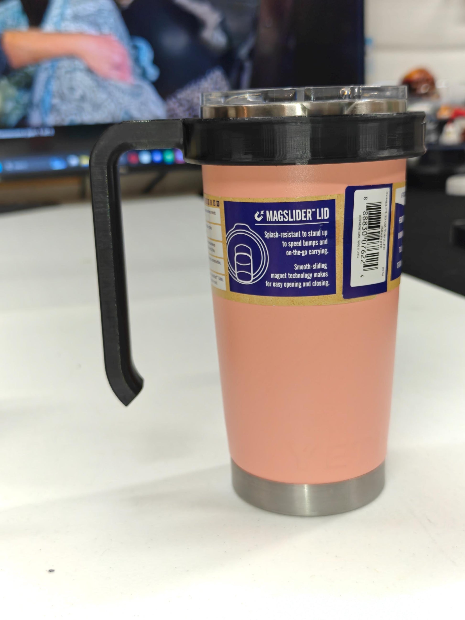 20oz Tumbler Handle | 3D Printed Grip for YETI Rambler