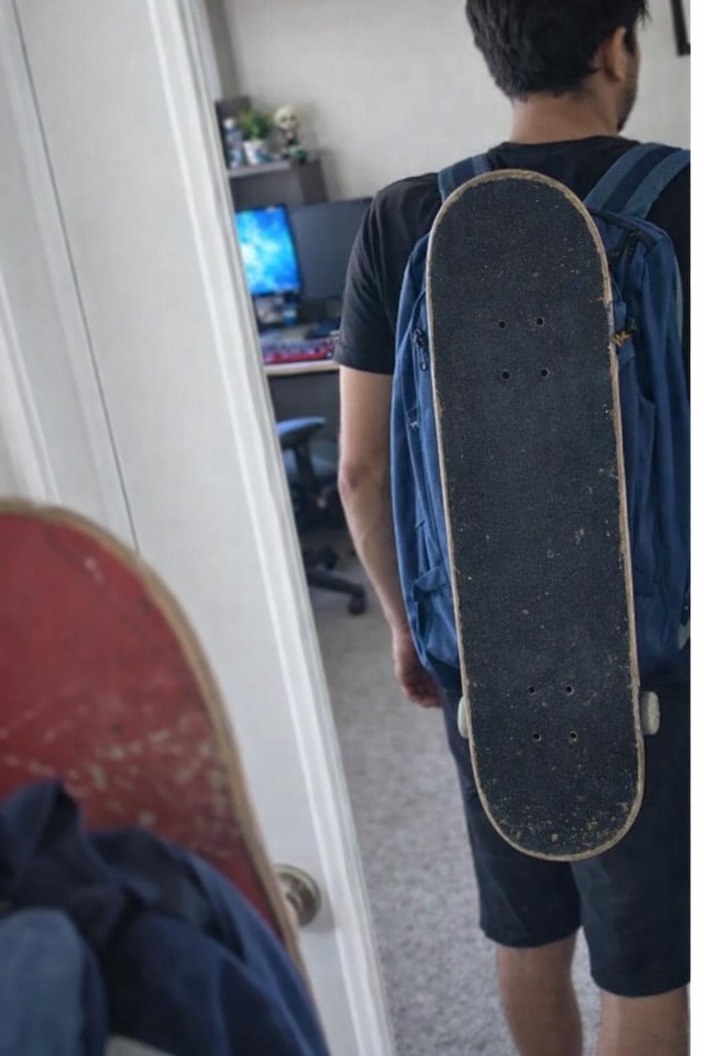 Backpack Skateboard Hanger Clip | Hands-Free Board Carrier | 3D Printed Travel Deck Holder Attachment