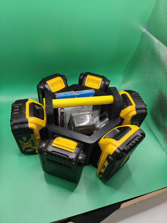 6-Slot Wall-Mount Organizer for 20V/60V Tool Batteries – Holds 6 Batteries Securely - product image 1