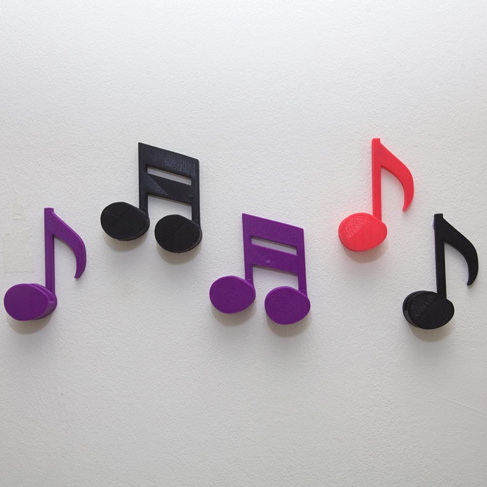 3D Printed Music Note Wall Hook – Modern Decorative Hanger