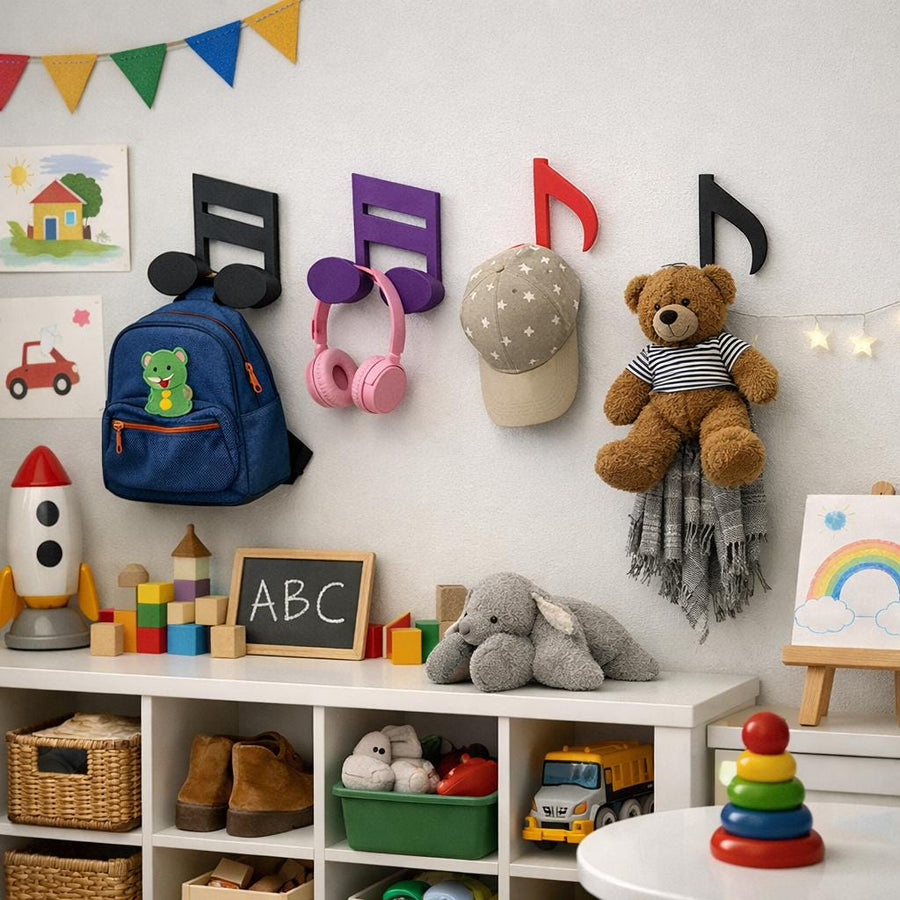 3D Printed Music Note Wall Hook – Modern Decorative Hanger - product image 1