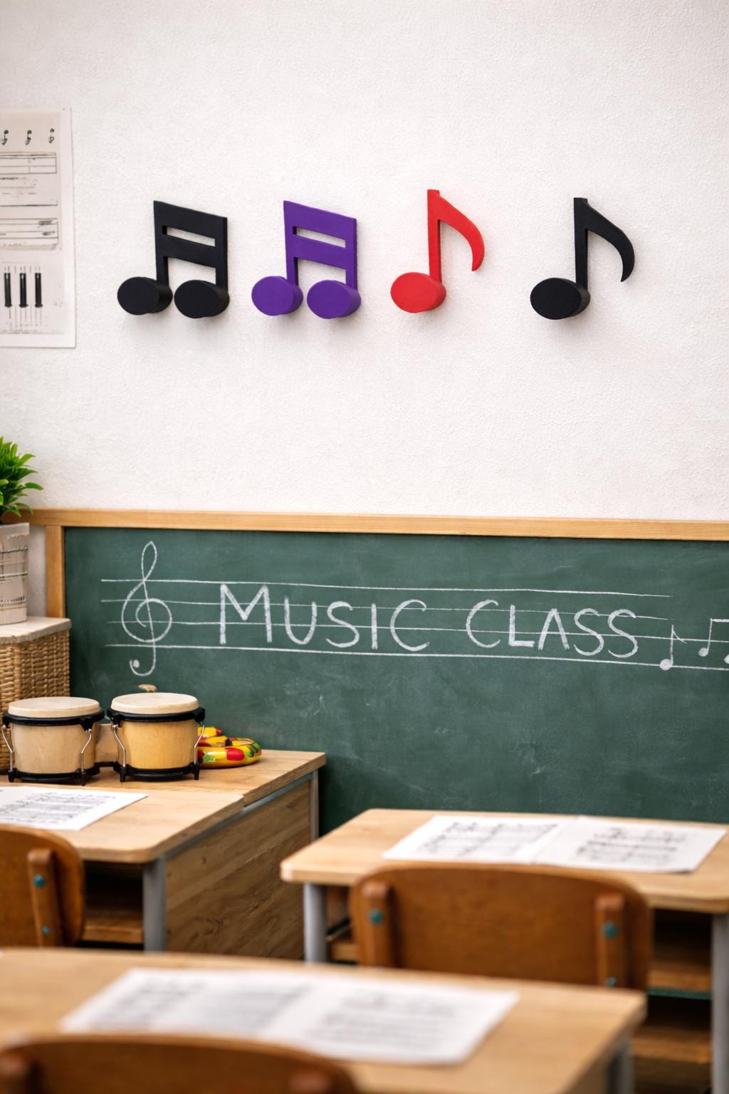 3D Printed Music Note Wall Hook – Modern Decorative Hanger