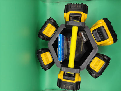 6-Slot Wall-Mount Organizer for 20V/60V Tool Batteries – Holds 6 Batteries Securely
