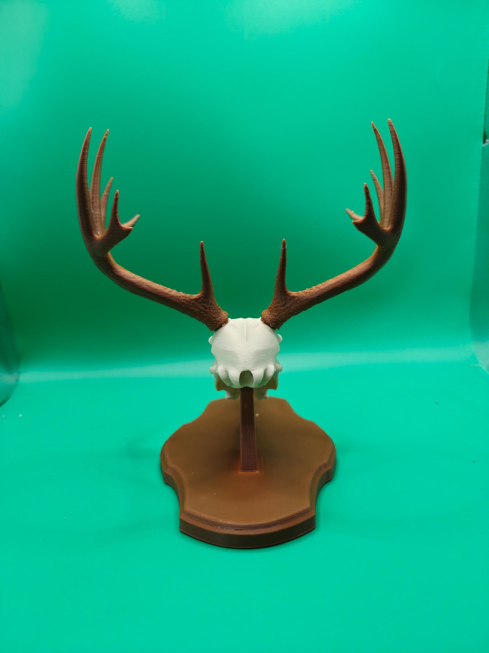 3D Printed Faux Deer Skull Mount | Rustic Hunting Decor