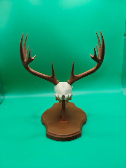3D Printed Faux Deer Skull Mount | Rustic Hunting Decor