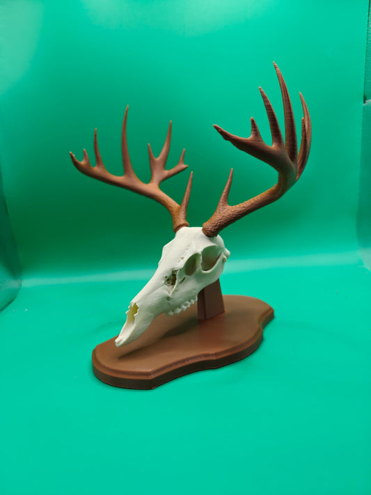 3D Printed Faux Deer Skull Mount | Rustic Hunting Decor - product image 2