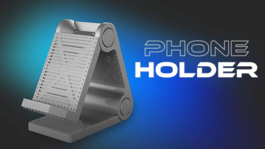 3D Printed Phone Stand, Modern Desk Holder, Solid Color Phone Dock - product image 2