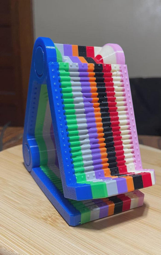 3D Printed Phone Stand, Modern Desk Holder, Solid Color Phone Dock - product image 1