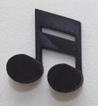 3D Printed Music Note Wall Hook – Modern Decorative Hanger