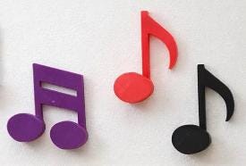 3D Printed Music Note Wall Hook – Modern Decorative Hanger