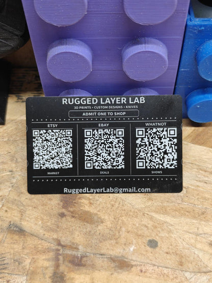 Custom Engraved Metal Business Cards – Aluminum Matte Finish Personalized - product image 2