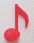 3D Printed Music Note Wall Hook – Modern Decorative Hanger