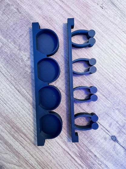 3D Printed Fishing Rod Holder, 4 Rod Vertical Wall Mount Storage Organizer - product image 2