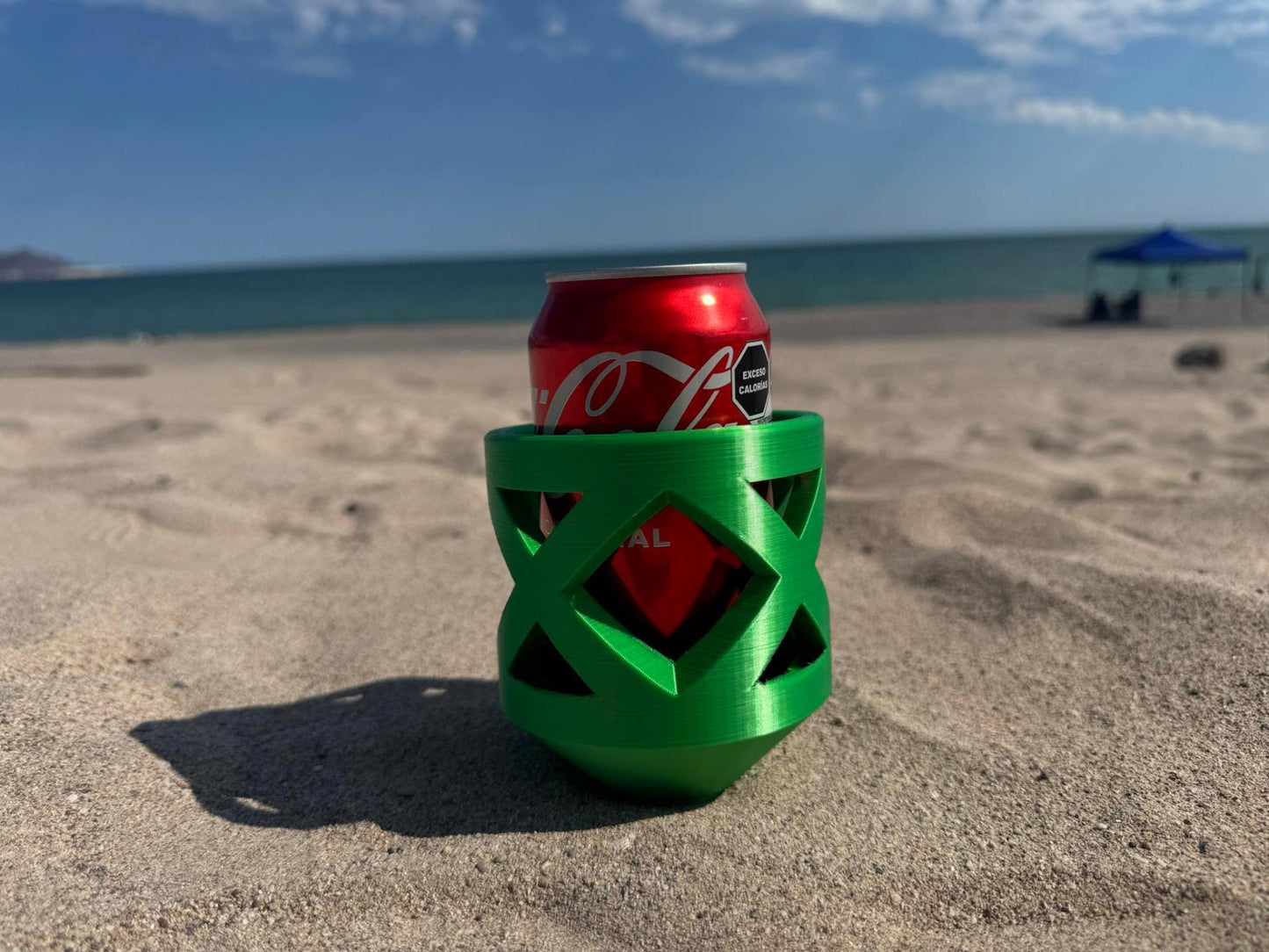 3D Printed Sand Drink Holder, Beach Cup Spike Stand, Outdoor Can Holder - product image 3