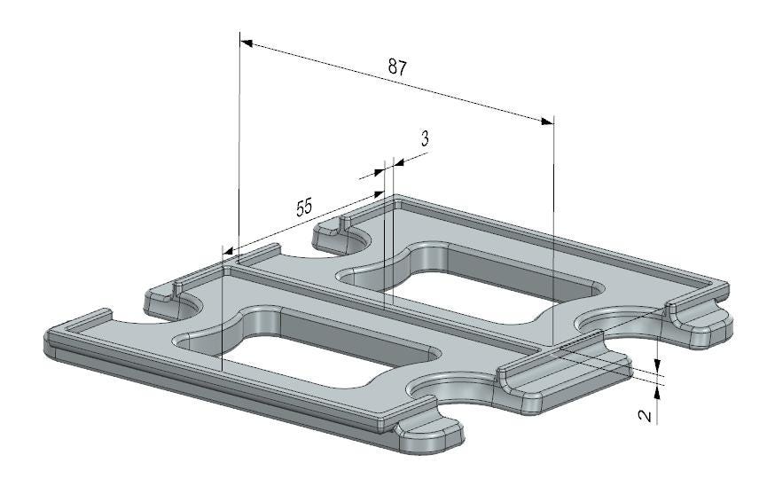 xTool F1 Business Card Jig – 3D Printed Engraving Fixture for 2 Cards - product image 4