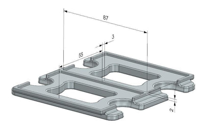 xTool F1 Business Card Jig – 3D Printed Engraving Fixture for 2 Cards - product image 4