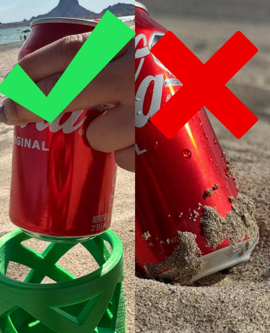 3D Printed Sand Drink Holder, Beach Cup Spike Stand, Outdoor Can Holder - product image 2