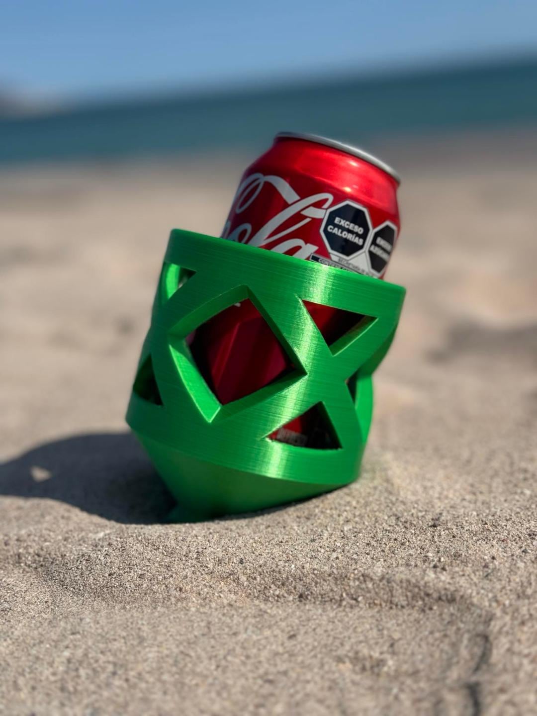 3D Printed Sand Drink Holder, Beach Cup Spike Stand, Outdoor Can Holder - product image 1