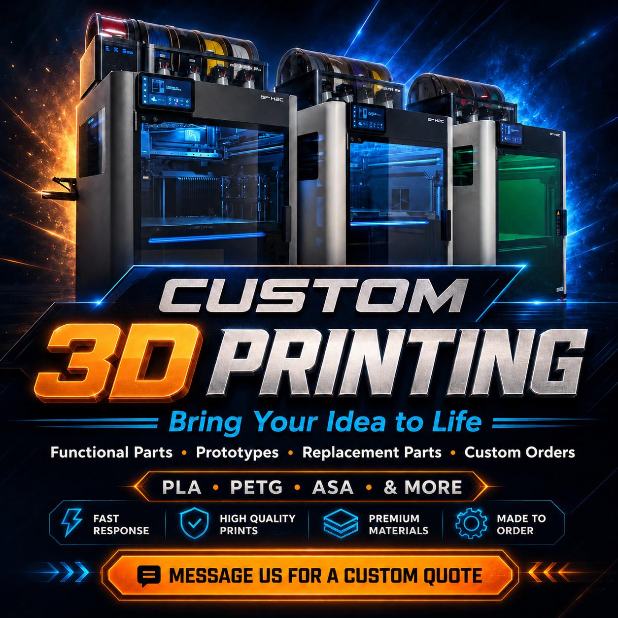 Custom 3D Printing Service – Personalized 3D Printed Parts, Models & Prototypes – Message Before Ordering