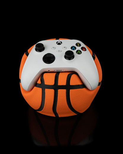Swish Basketball Controller Holder Compatible with Xbox & PS5 Controllers, 3D Printed Gaming Stand, Gamer Desk Decor