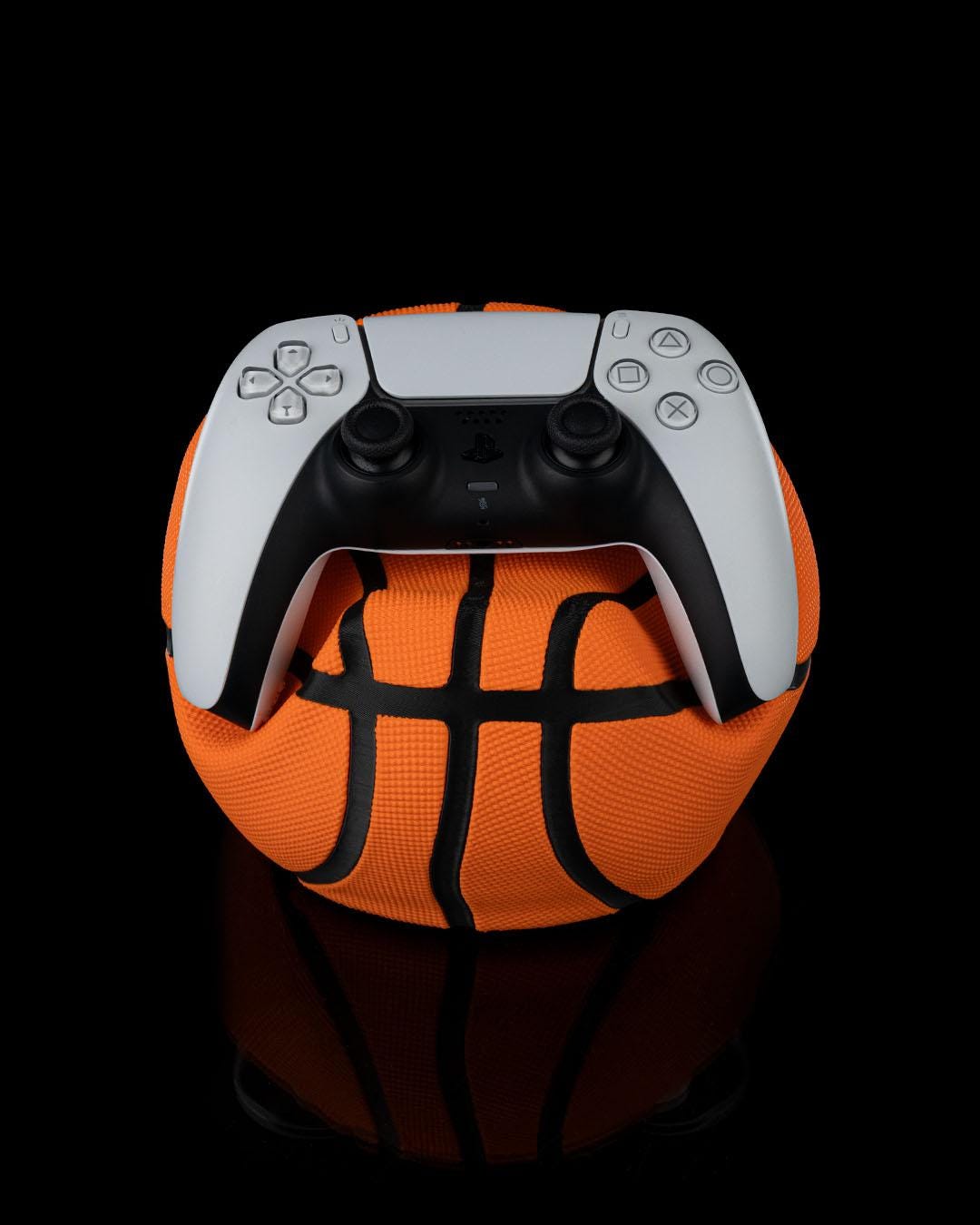 Swish Basketball Controller Holder Compatible with Xbox & PS5 Controllers, 3D Printed Gaming Stand, Gamer Desk Decor
